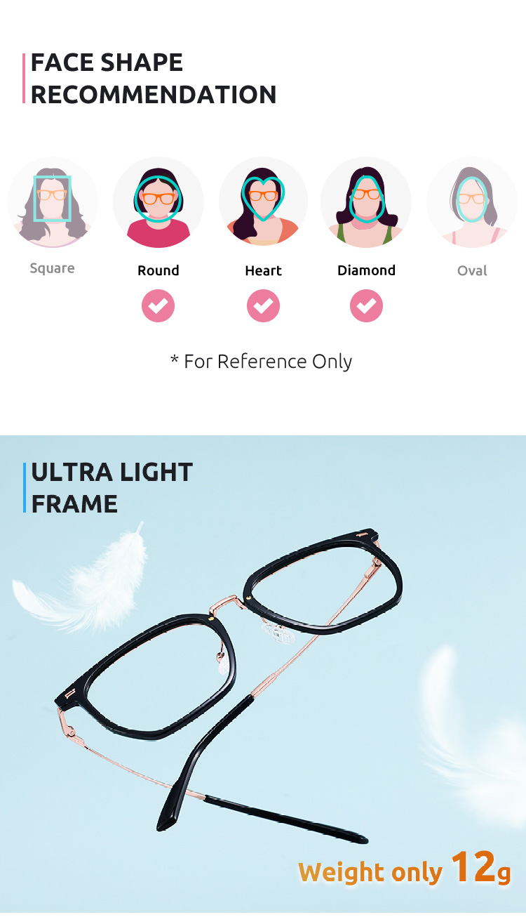 Unisex full frame TR & Titanium eyeglasses | Firmoo.com