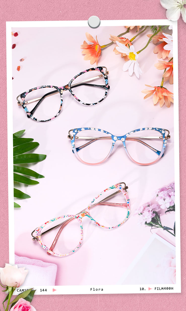 Women's full frame TR & Metal eyeglasses | Firmoo.com