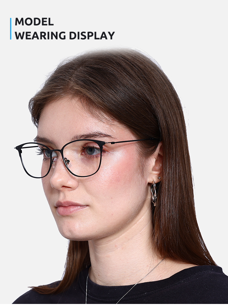 Unisex full frame metal eyeglasses | Firmoo.com