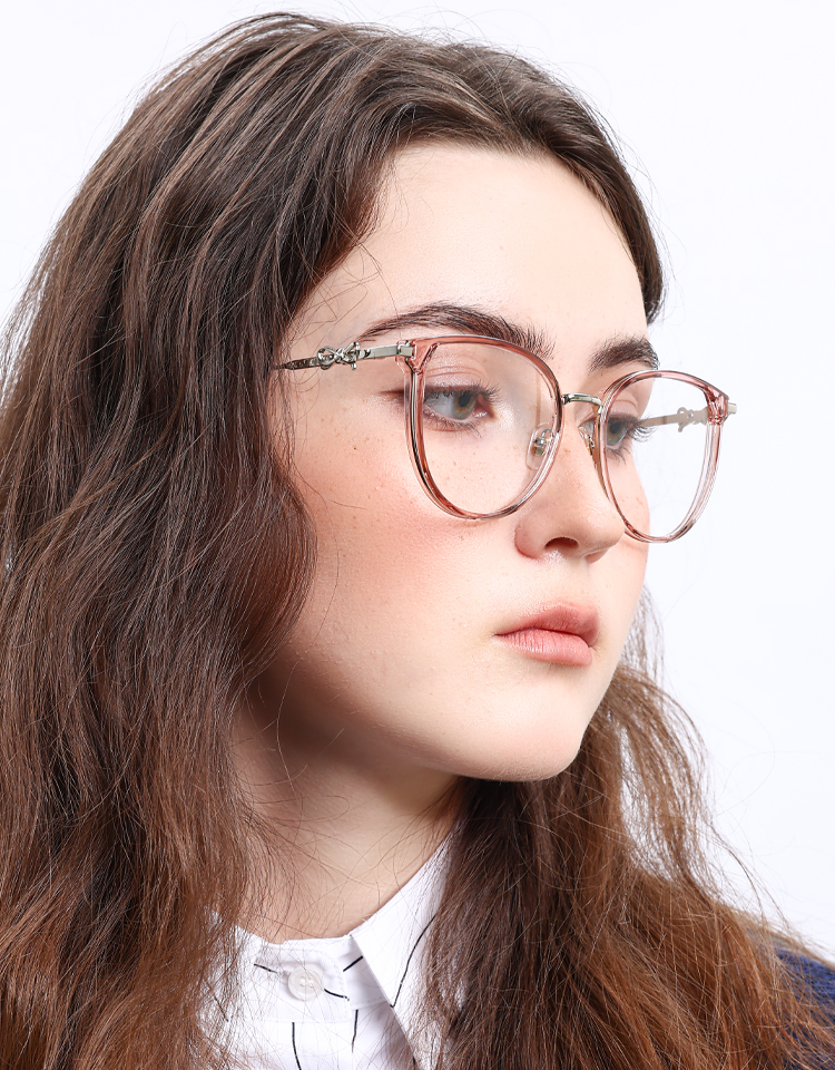 Women's full frame TR & Metal eyeglasses | Firmoo.com