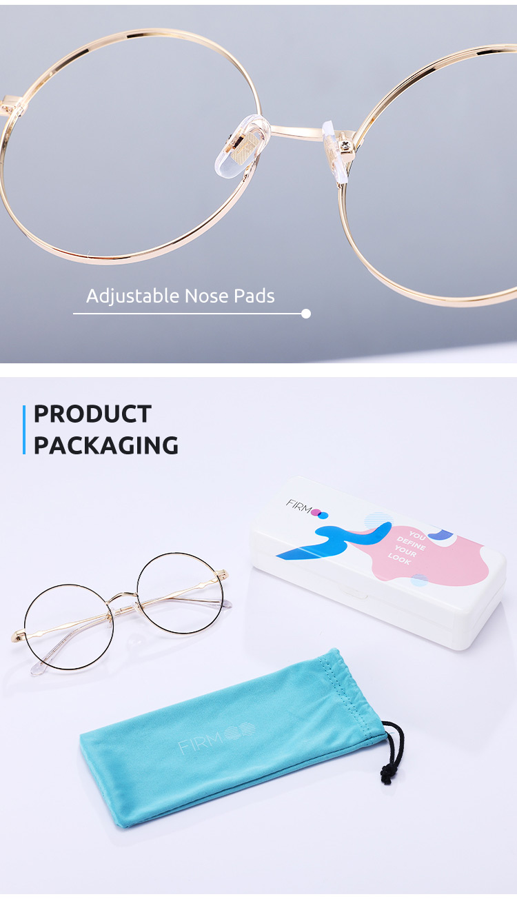 Unisex full frame Metal eyeglasses | Firmoo.com