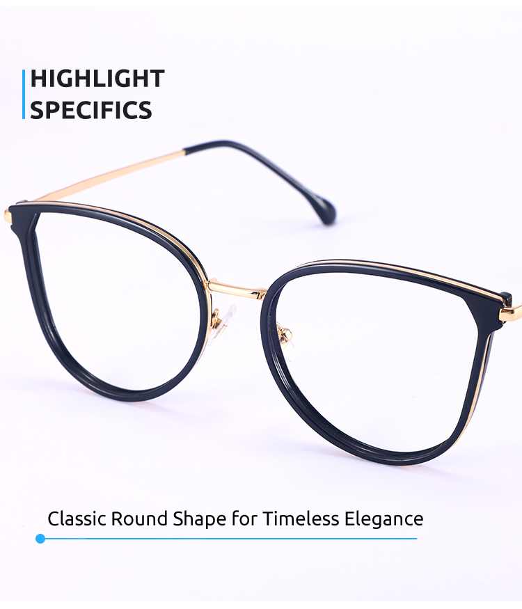 Women's full frame mixed material eyeglasses | Firmoo.com