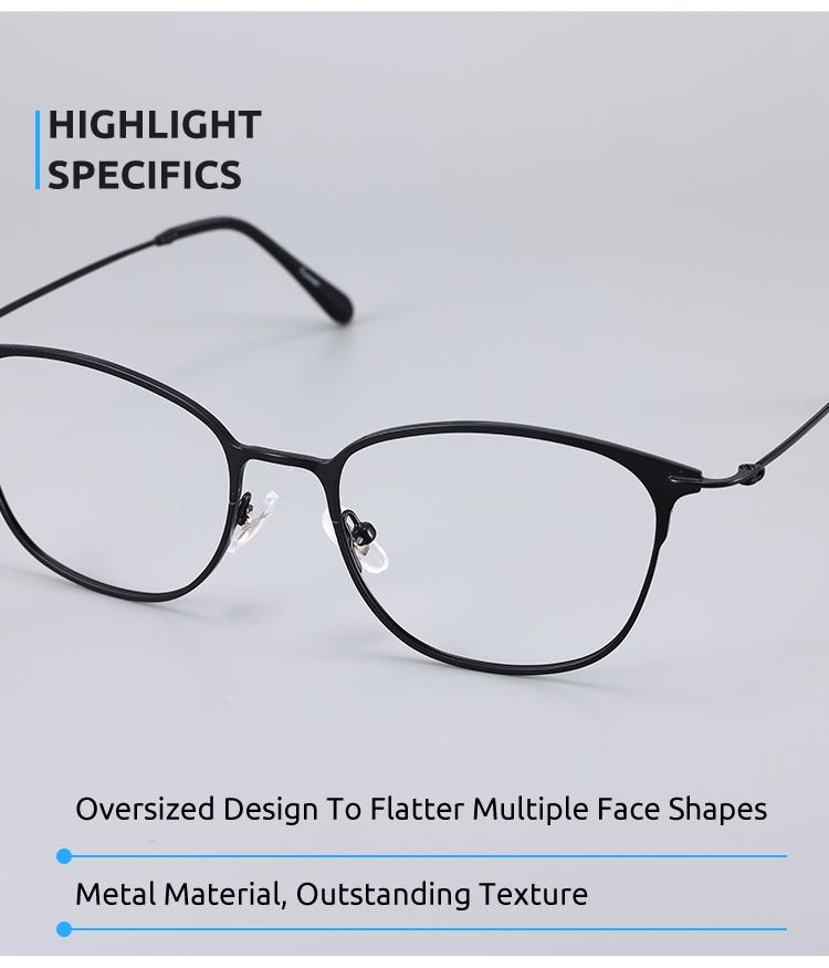 Unisex full frame metal eyeglasses | Firmoo.com