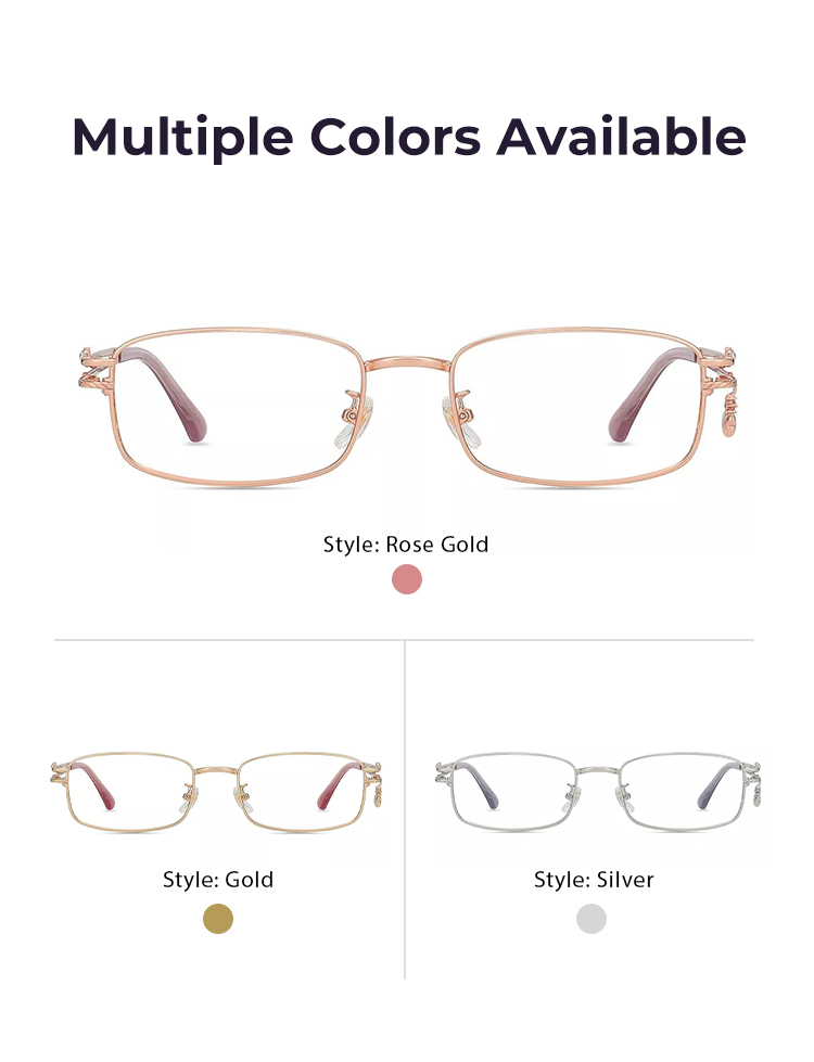Women's full frame Metal eyeglasses | Firmoo.com