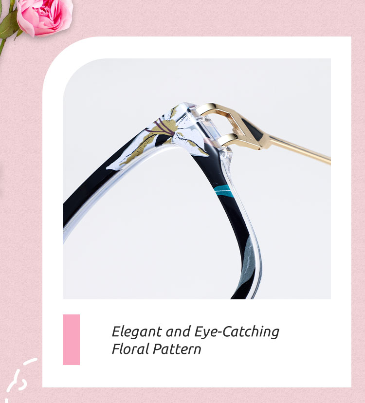Women's full frame TR & Metal eyeglasses | Firmoo.com