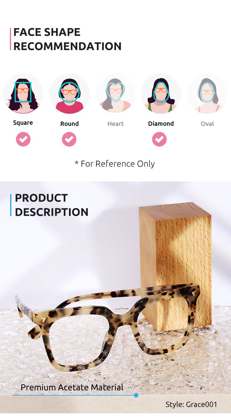 Unisex full frame Acetate eyeglasses | Firmoo.com