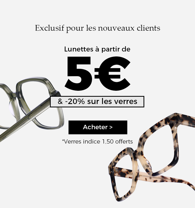 Lunettes de vue et de soleil en ligne des 5 Firmoo