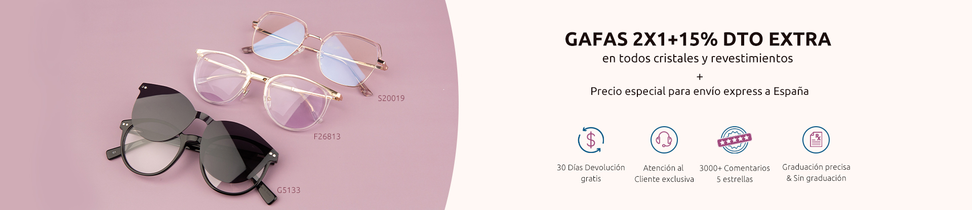 ofertas gafas graduadas 2x1